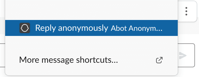 Using Abot to reply anonymously using the message action